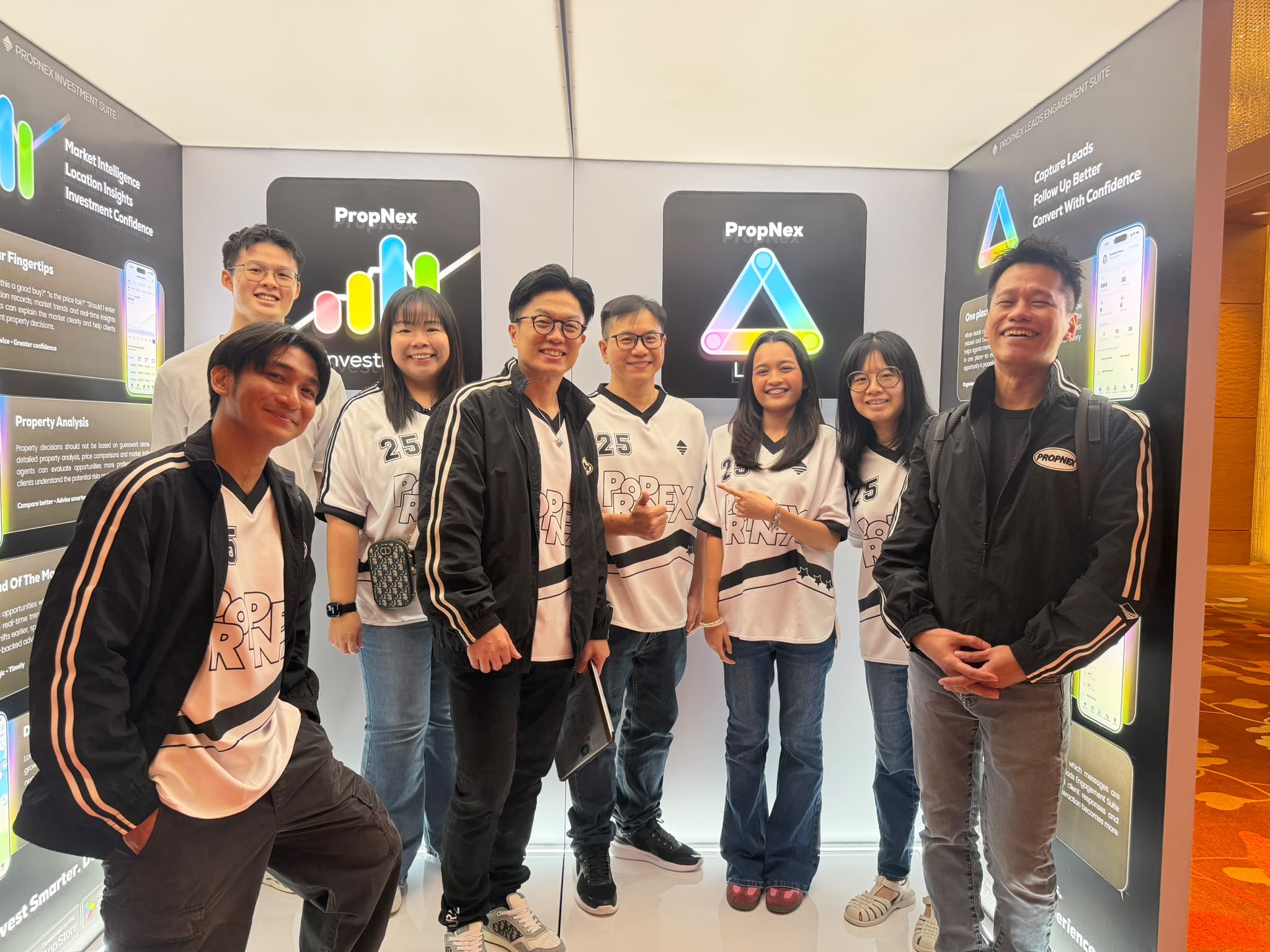Group photo at a PropNex event